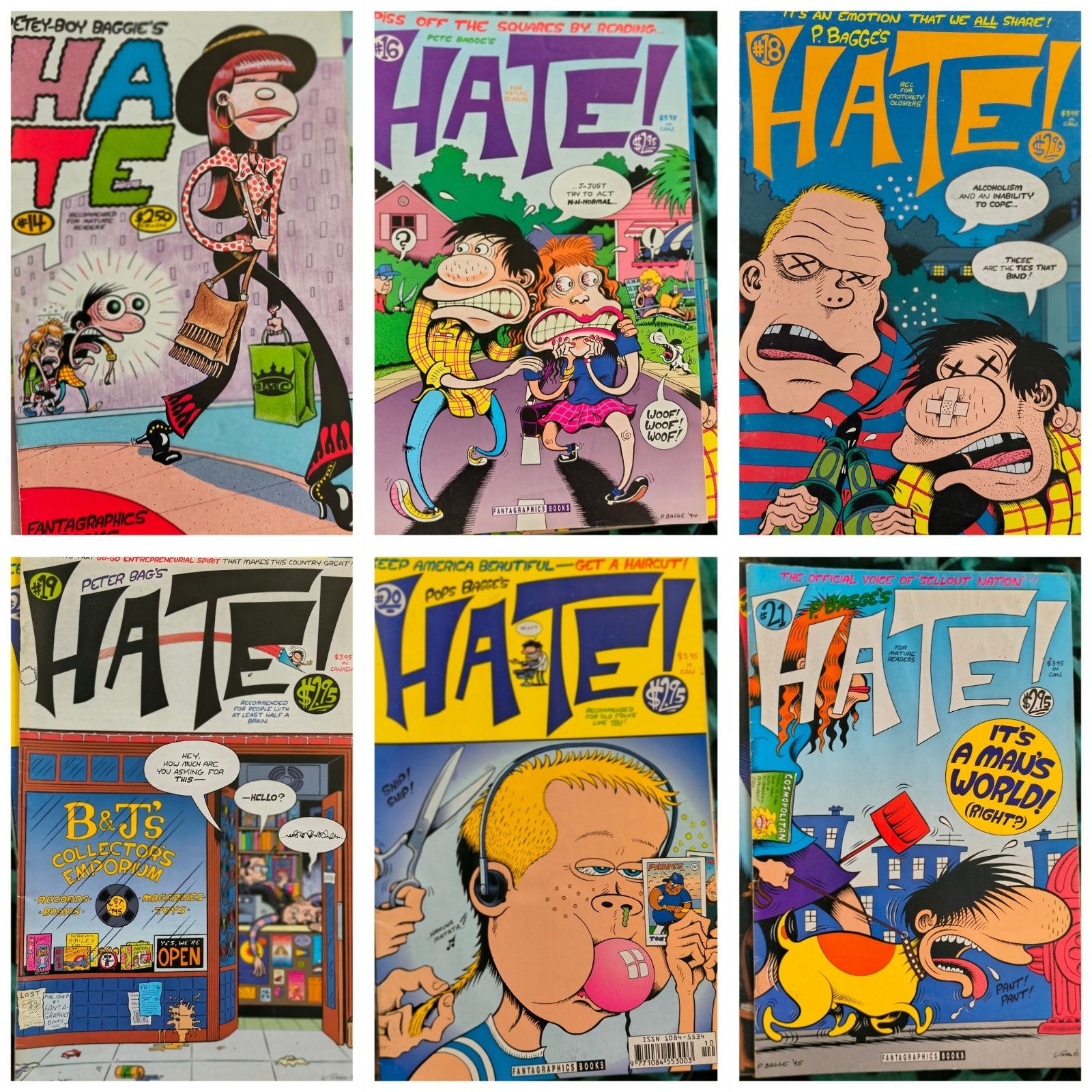 Hate Buddy Bradley Peter Bagge Lot of 30 + 1st Editions Annuals The Bradleys 