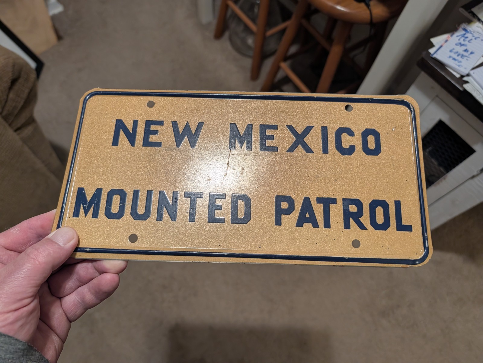 A++ NOS NEAR MINT 1968-1972 NEW MEXICO MOUNTED PATROL POLICE HORSE LICENSE PLATE A++ NOS NEAR MINT 1968-1972 NEW MEXICO MOUNTED PATROL POLICE HORSE LICENSE PLATE