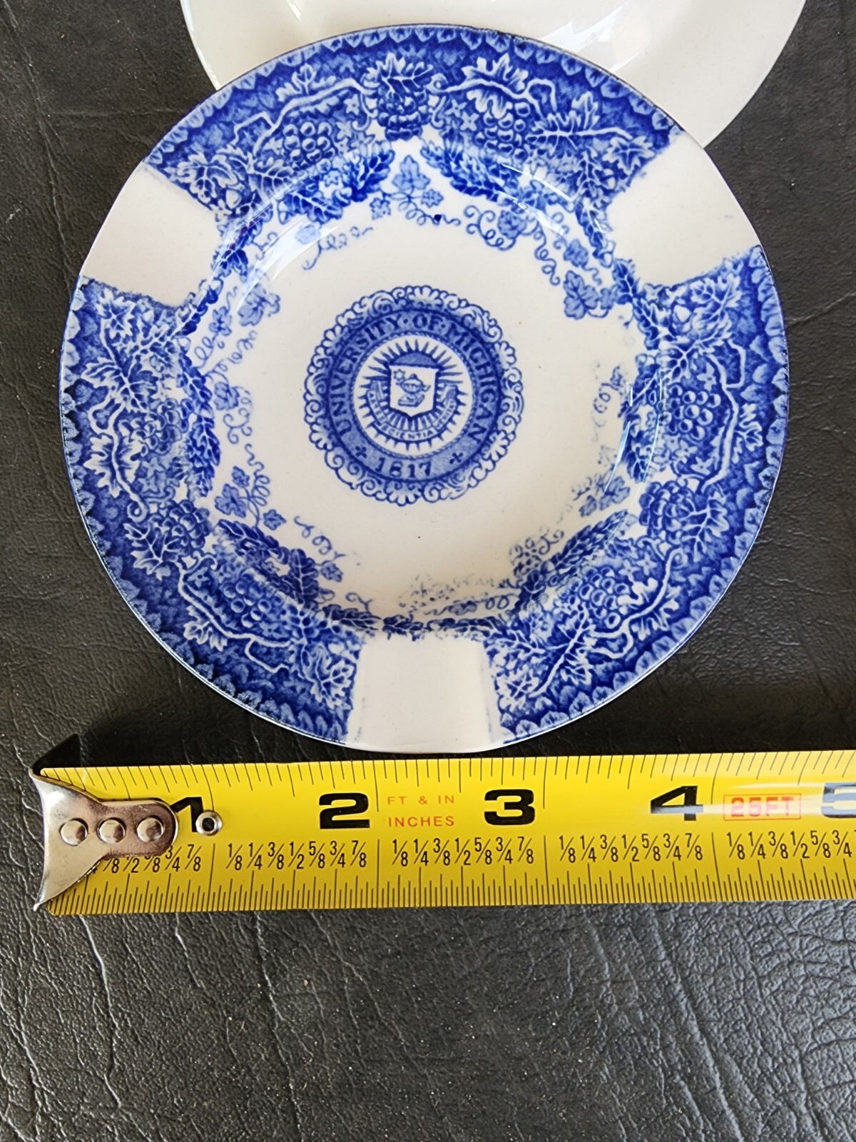 💙Antique Vintage 1941 University of Michigan UofM Wedgewood Ashtray Dish Blue