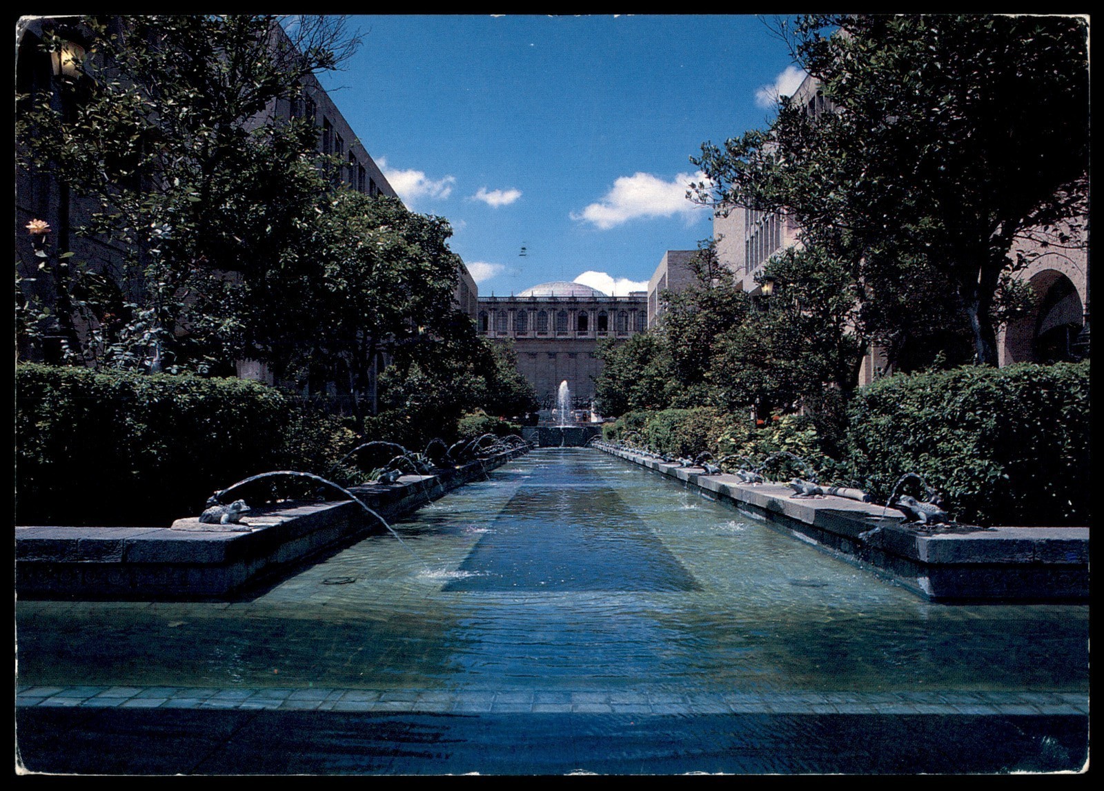 Vintage Mexican Postcard Plaza Tapatia Fountain Guadalajara Jalisco