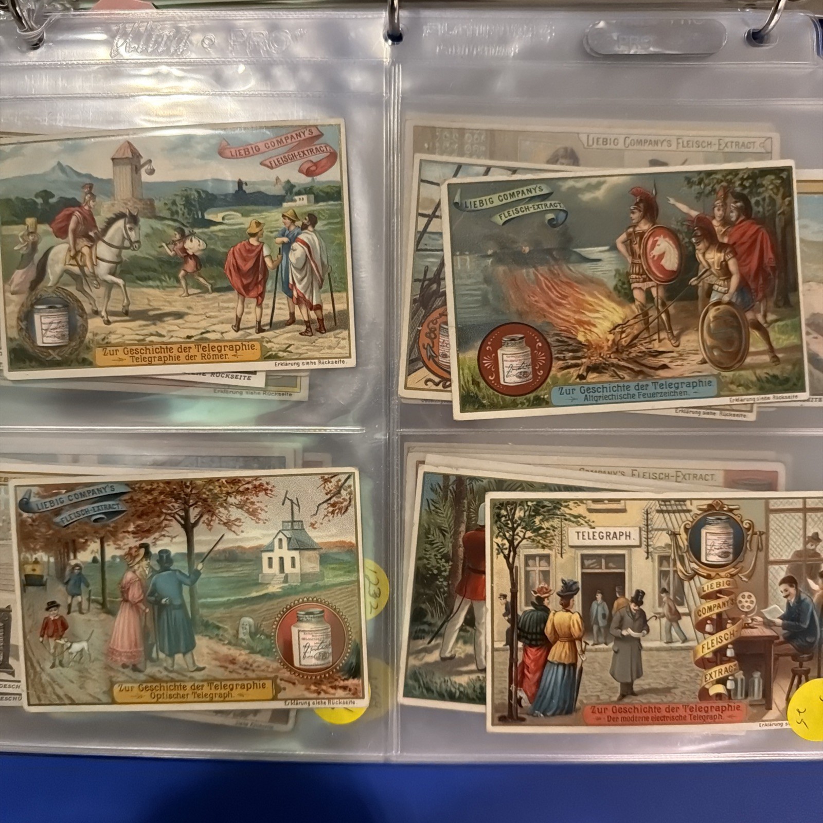 1909 Victorian Trade Card Set - Liebig's Fleisch-Extract-Lot of 13 Sets
