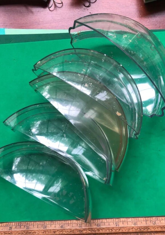 5 New GENUINE Duncan Parking Meter Clear Plastic Lens, Dome