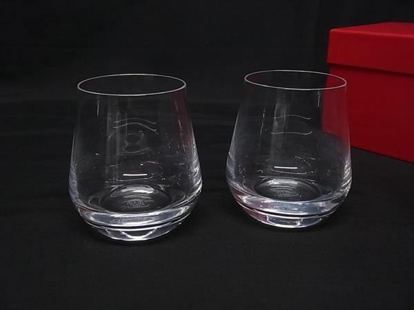 Baccarat Chateau Baccarat Crystal Glass Tumblers Pair Set of 2 Clear BR0579
