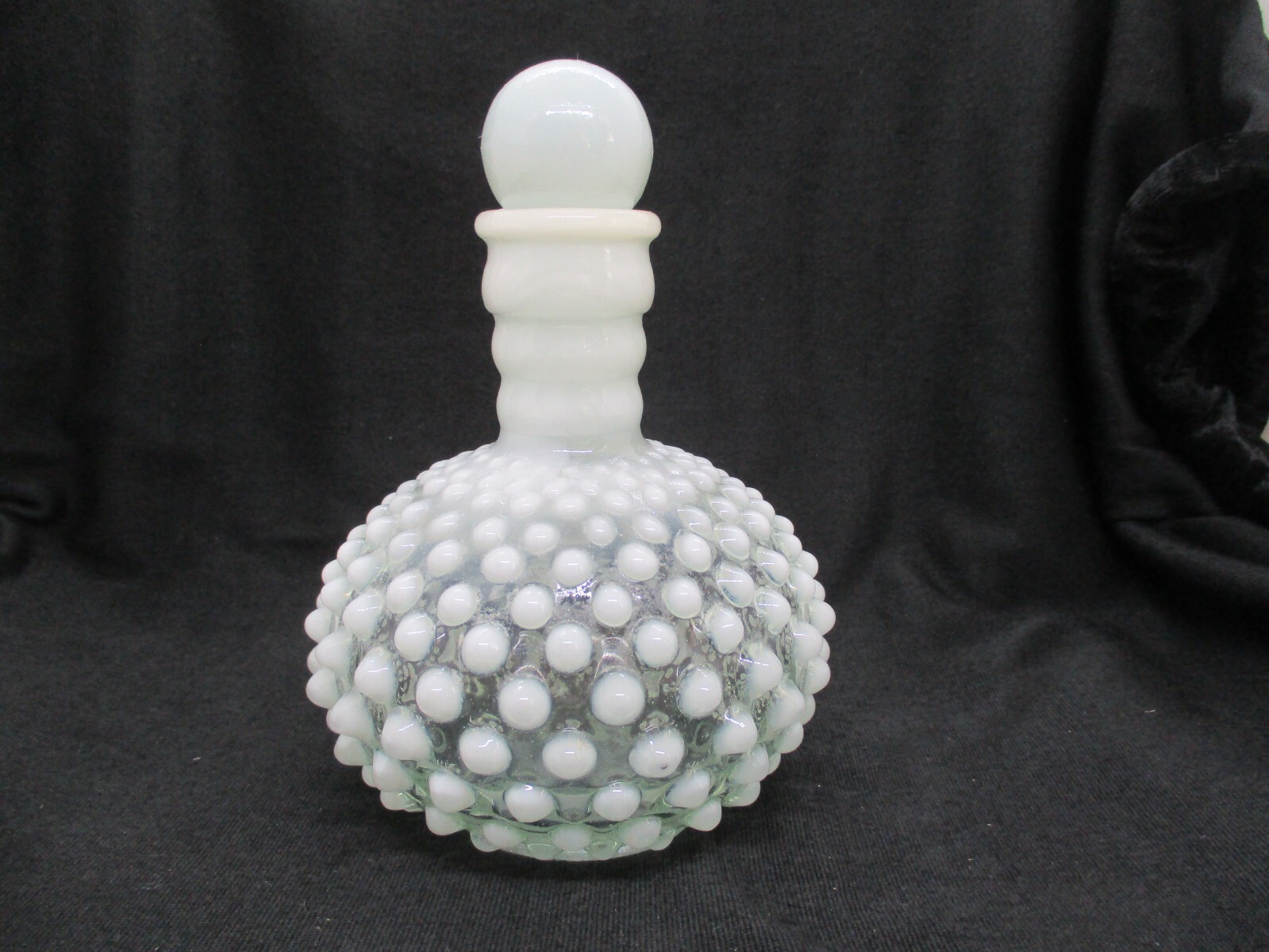 Vintage Anchor Hocking Hobnail Moonstone Perfume Bottle