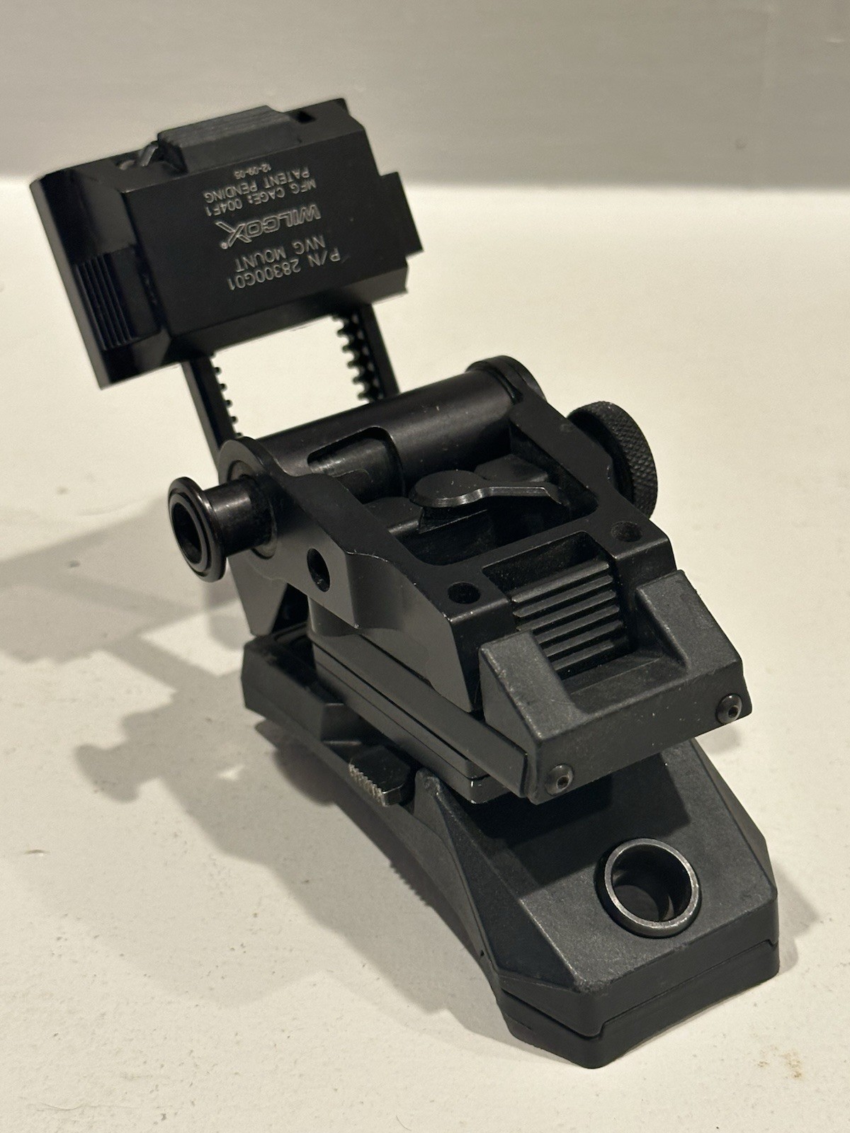 Used Wilcox L3 G01 Black Breakaway NVG Mount NO LANYARD #7 12-09-05