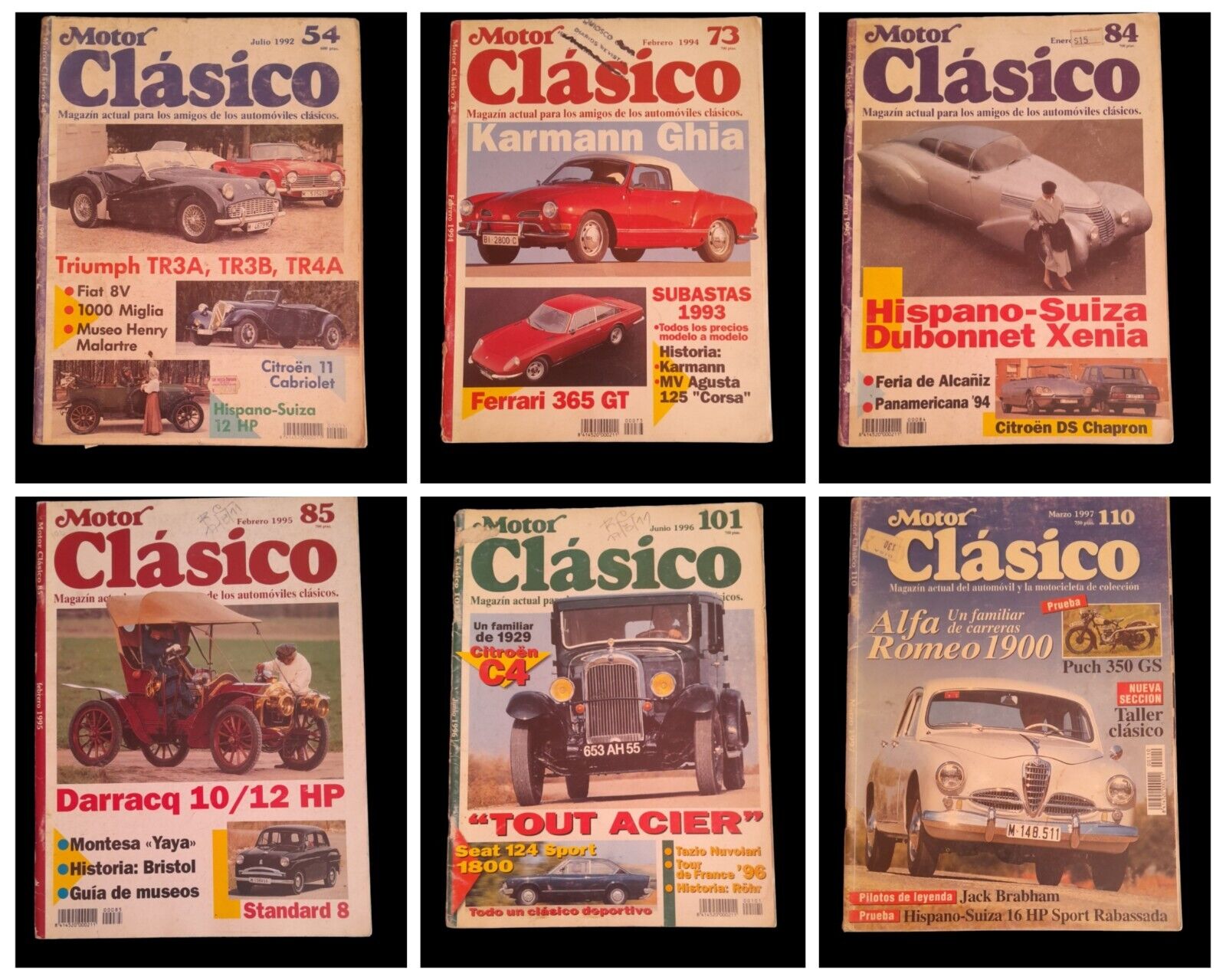 six  collectible magazines CLASSIC MOTOR 