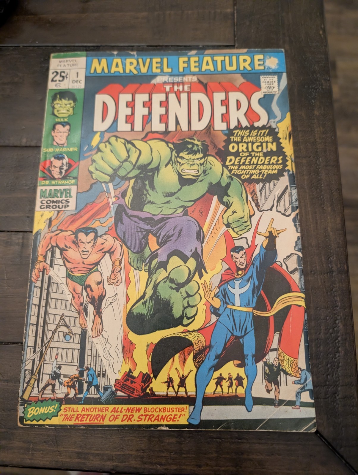 Marvel Feature #1 1971 Neal Adams First Appearance of Defenders