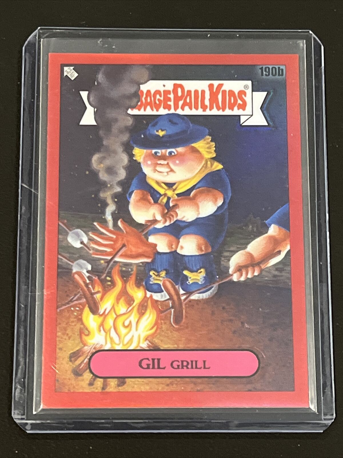 2021 Topps Chrome Garbage Pail Kids Series 5 Gil Grill 190b Red Refractor 5/5 