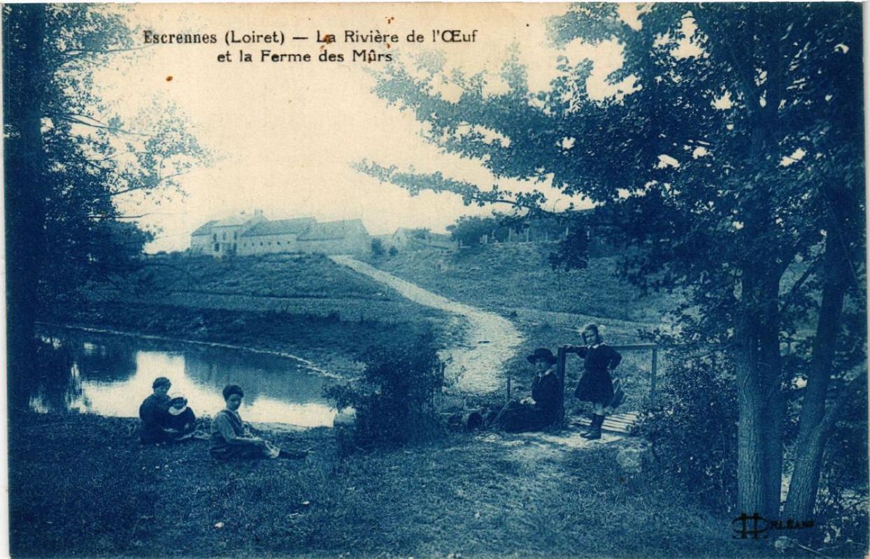 Old postcard SCRENNES La Riviere de l\'Oeuf et la Ferme des Murs (607917)