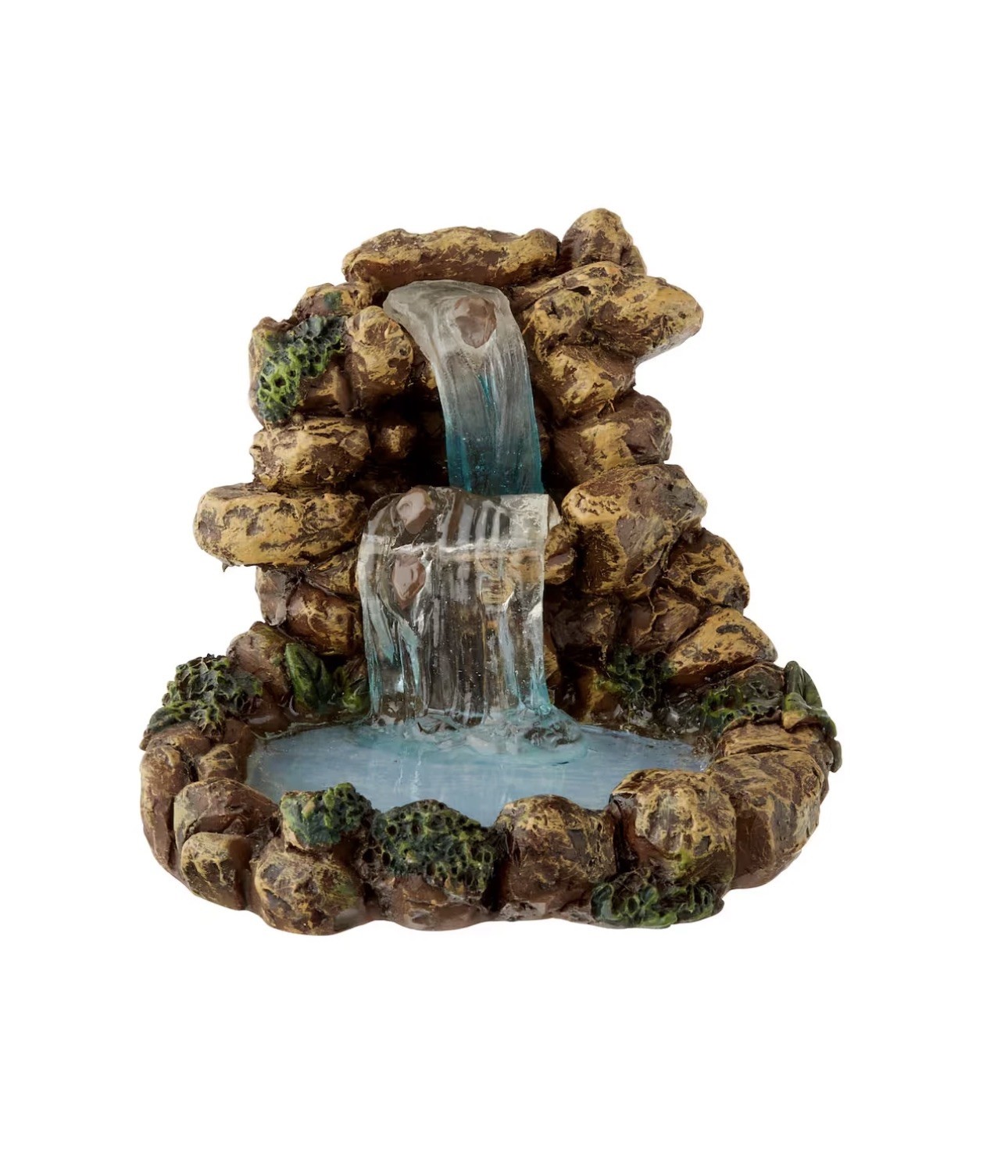 MINIATURE RESIN WATERFALL POND FIGURINE FOR FAIRY GARDEN by ASHLAND 3.25\