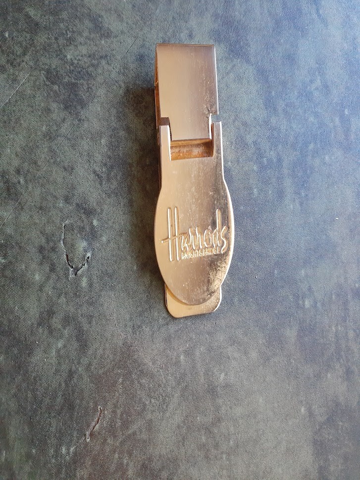 Harrods Ltd Knightsbridge Department Store Emblem Money Clip