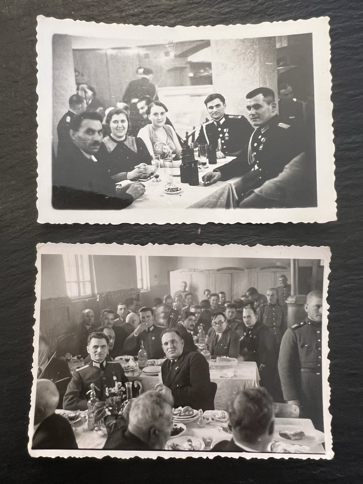 Vintage Bulgarian Army Officers Banquet Sofia Studio Zachev Photos 