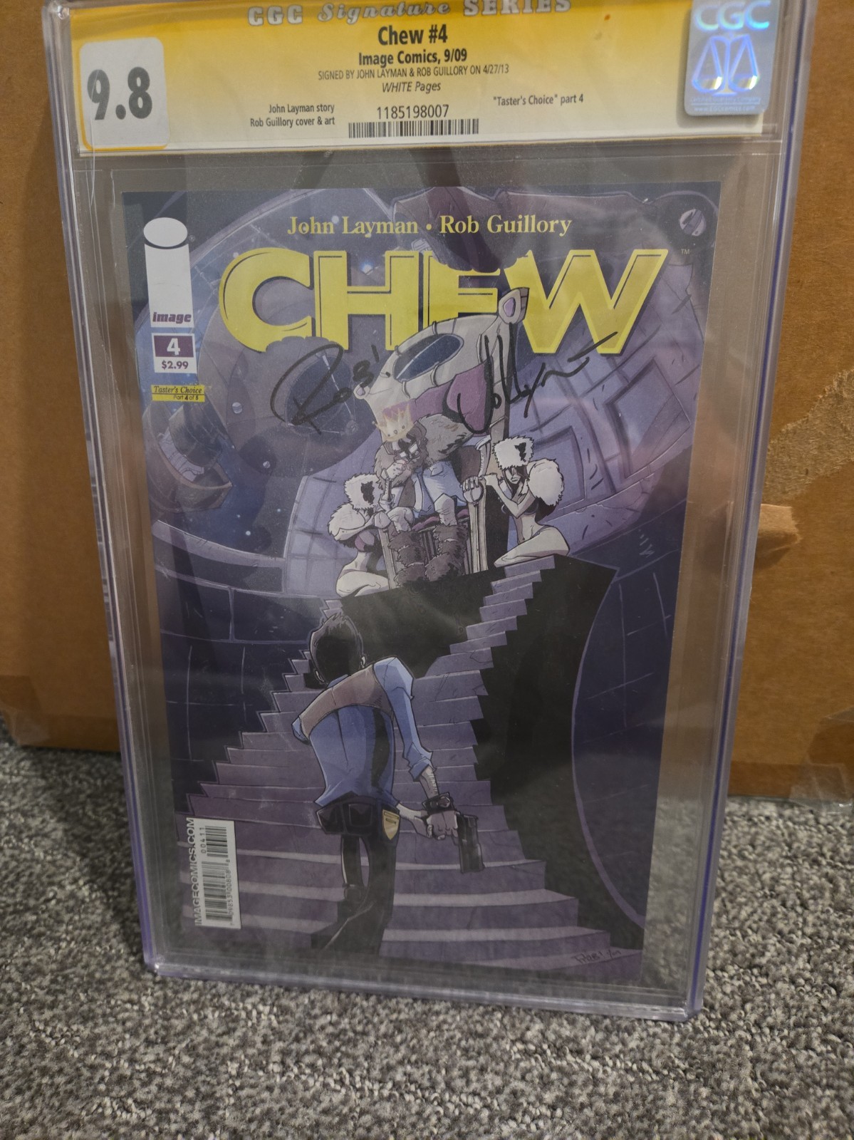 Chew #4 CGC Signature SERIES 9.8 2009 Image Comics Layman & Guillory Signatures 