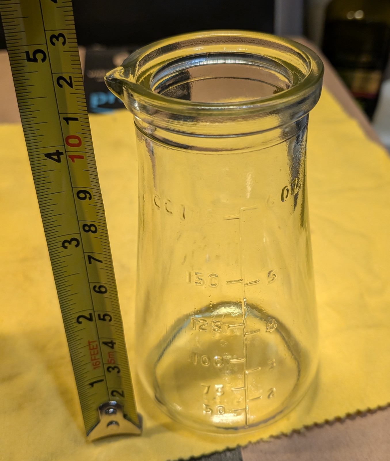 Vintage 1955 Perfection Glass Urine Specimen Bottle - Circle A Mark