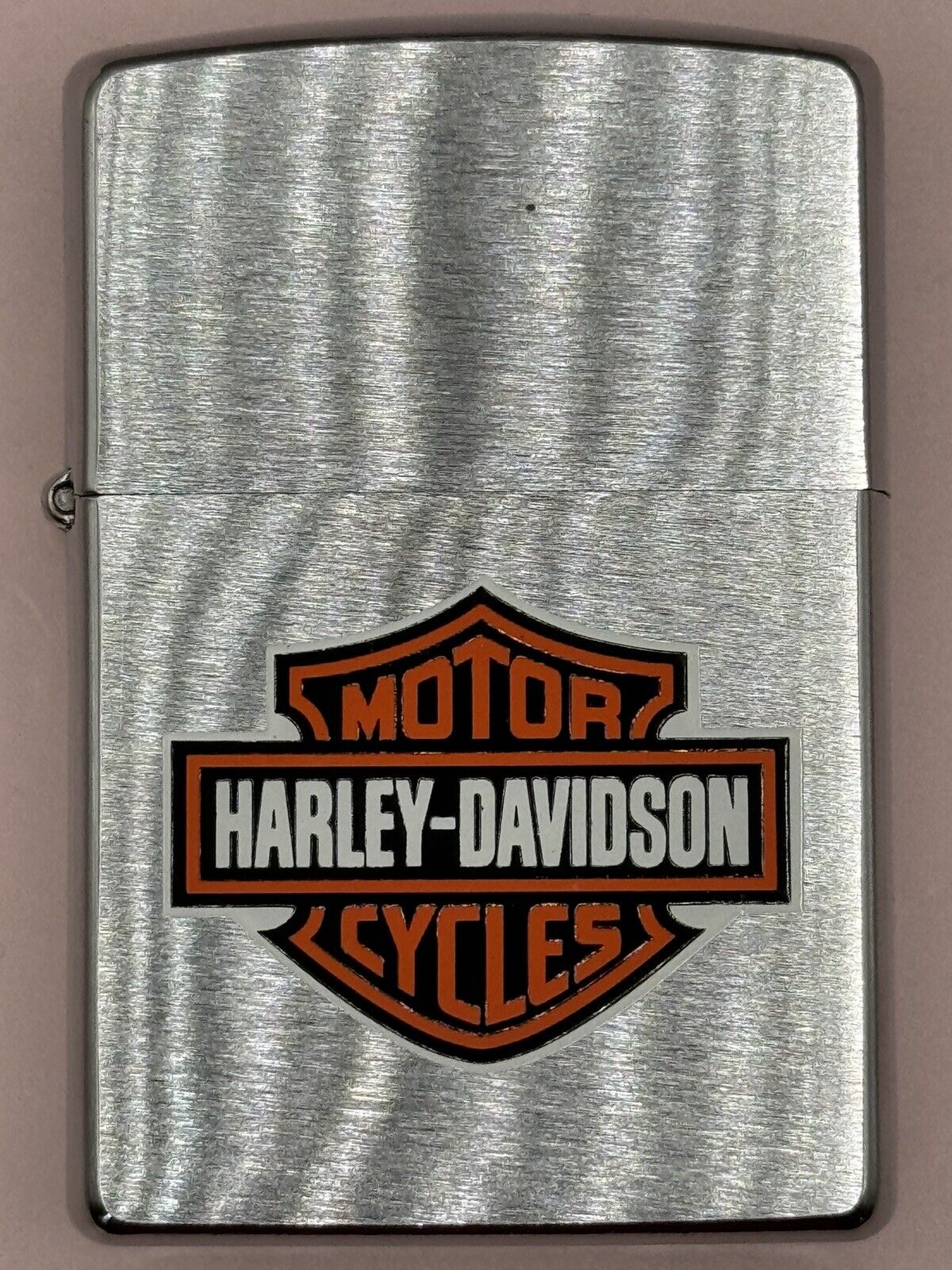 Vintage 1997 Harley Bar & Shield Logo Chrome Zippo Lighter NEW