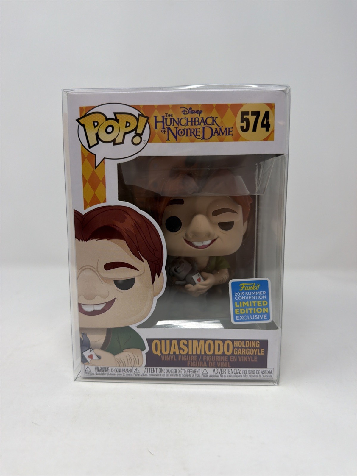 Funko POP Quasimodo Hunchback of Notre Dame # 574 SDCC19/Hot Topic Exc.