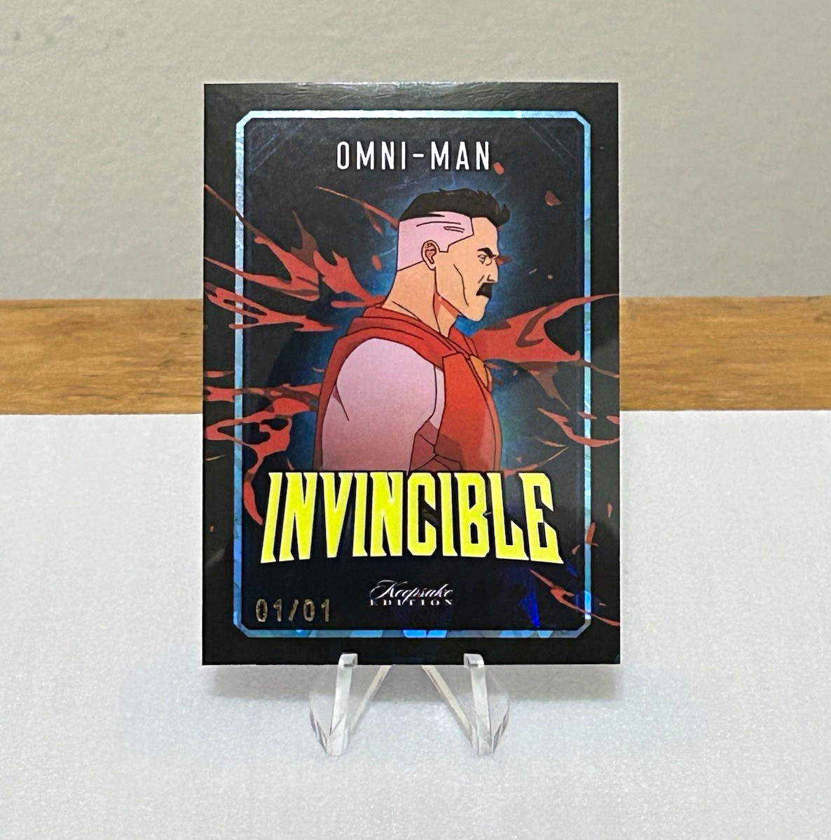 2026 Keepsake Invincible NYCC Omni-Man Black Cracked Ice 1/1 #14