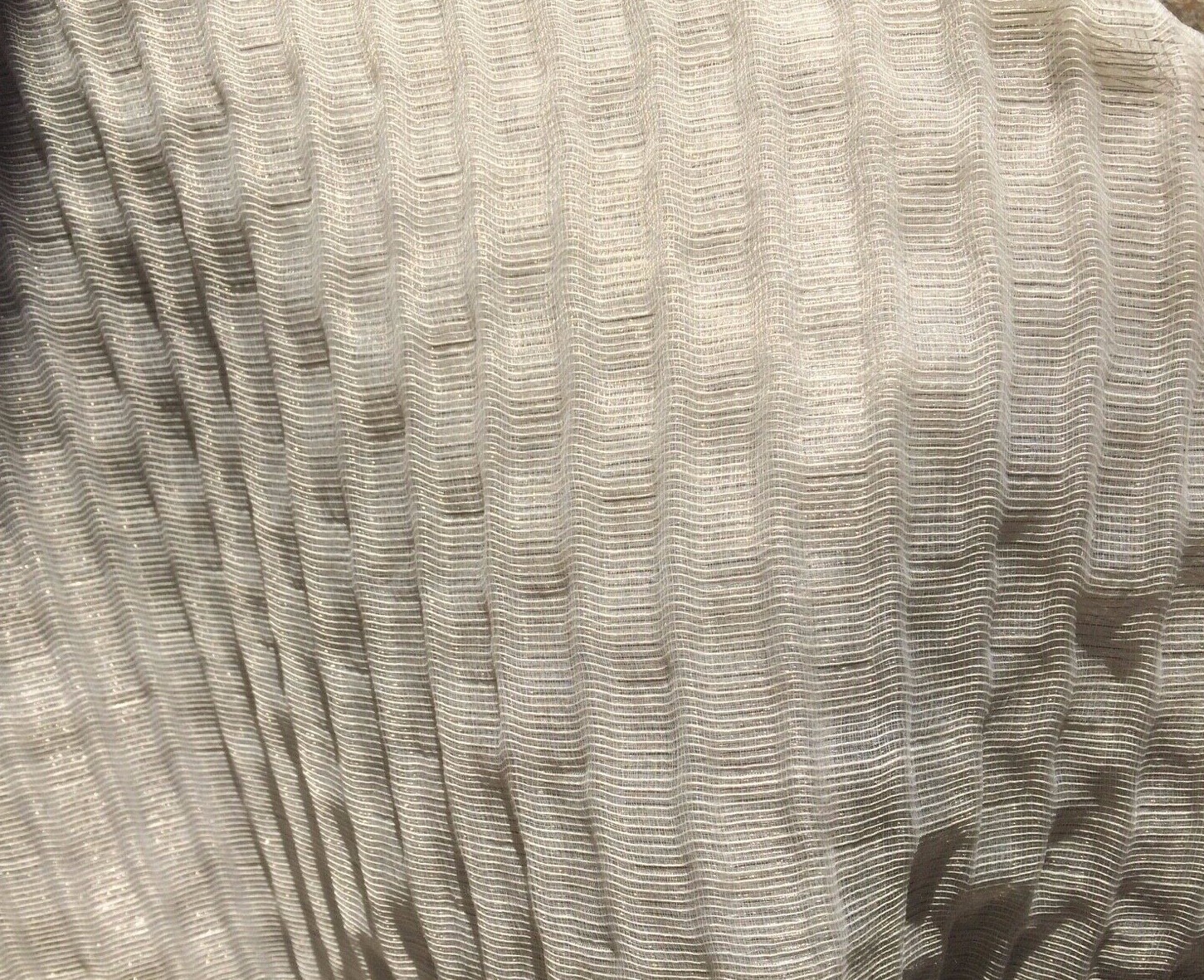 CREATION BAUMANN  Beryl texture shrink weave jacquard semi sheer trevira 5+ yds