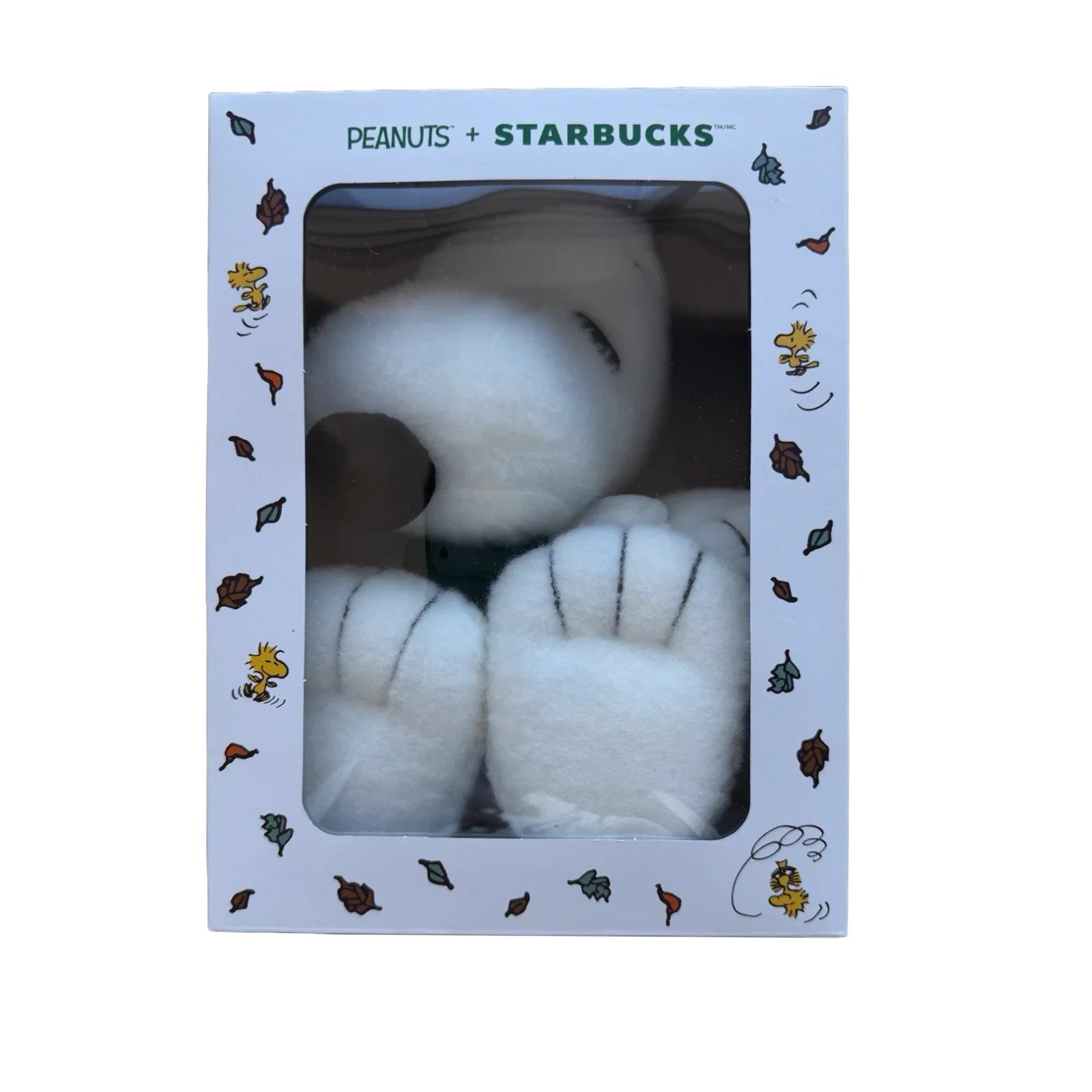Starbucks Peanuts Snoopy Fall Collection Plush Water Bottle Tumbler Cup Mug Pin