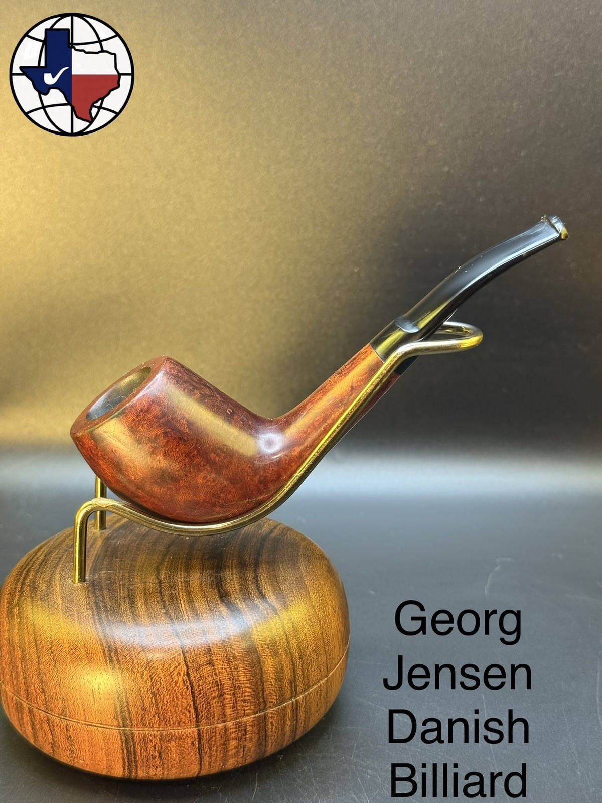 Vintage Georg Jensen Danish Billiard Tobacco Pipe