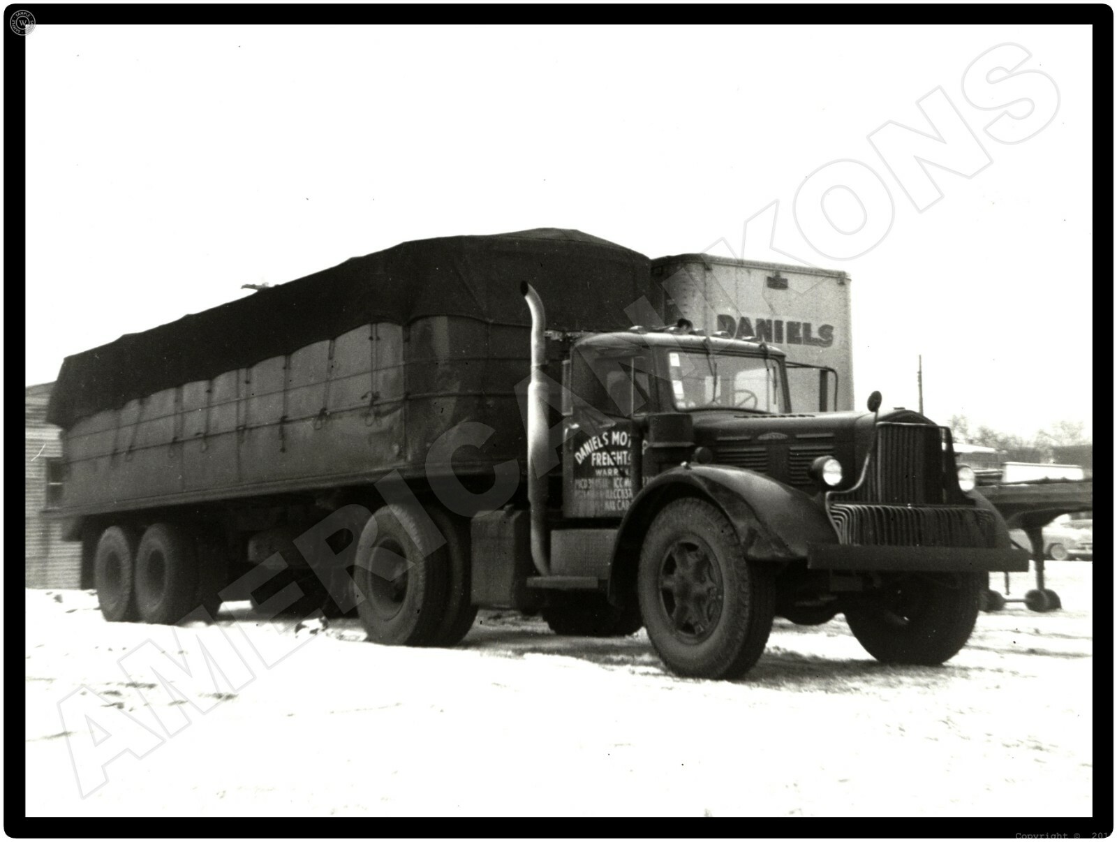 Brockway Trucks New Metal Sign: Daniels Motor Freight Service, Warren, Michigan?