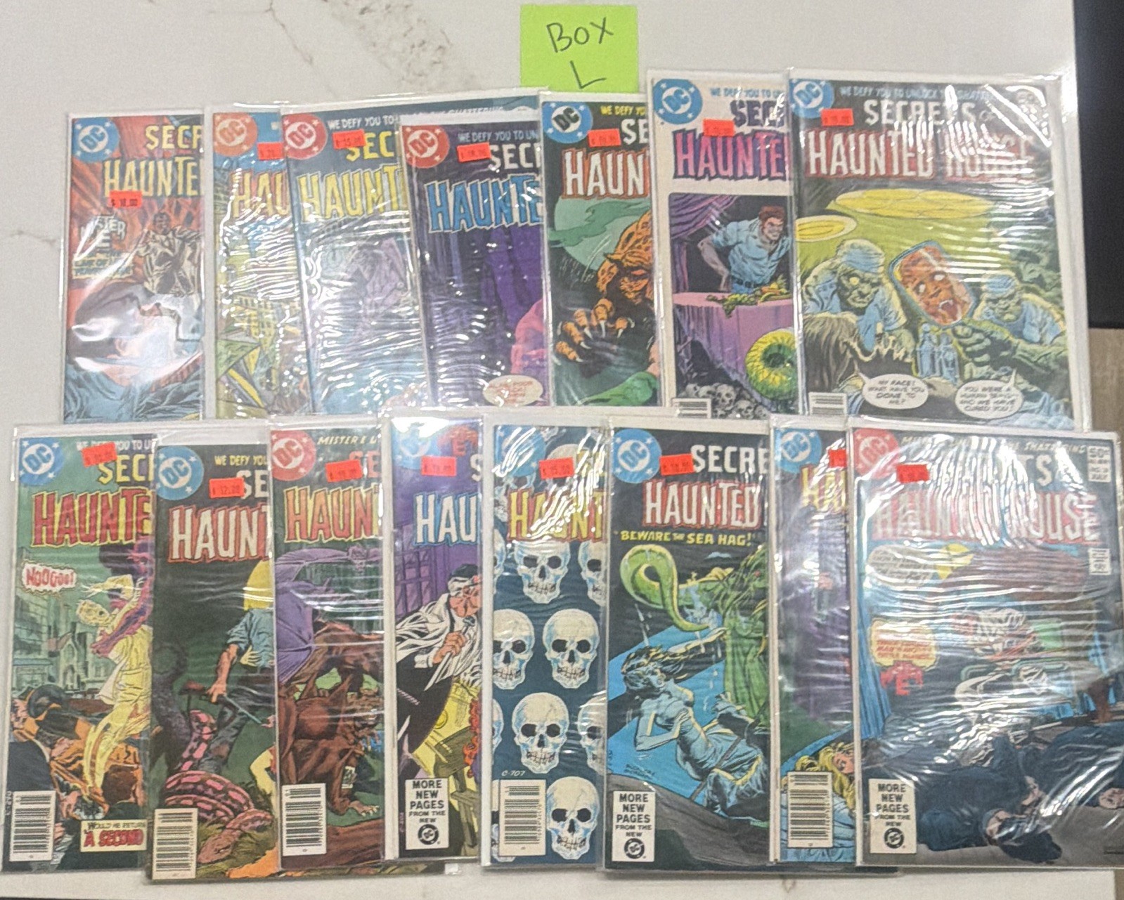 dc comics secrets of haunted house mister e comic book lot newsstand bronze