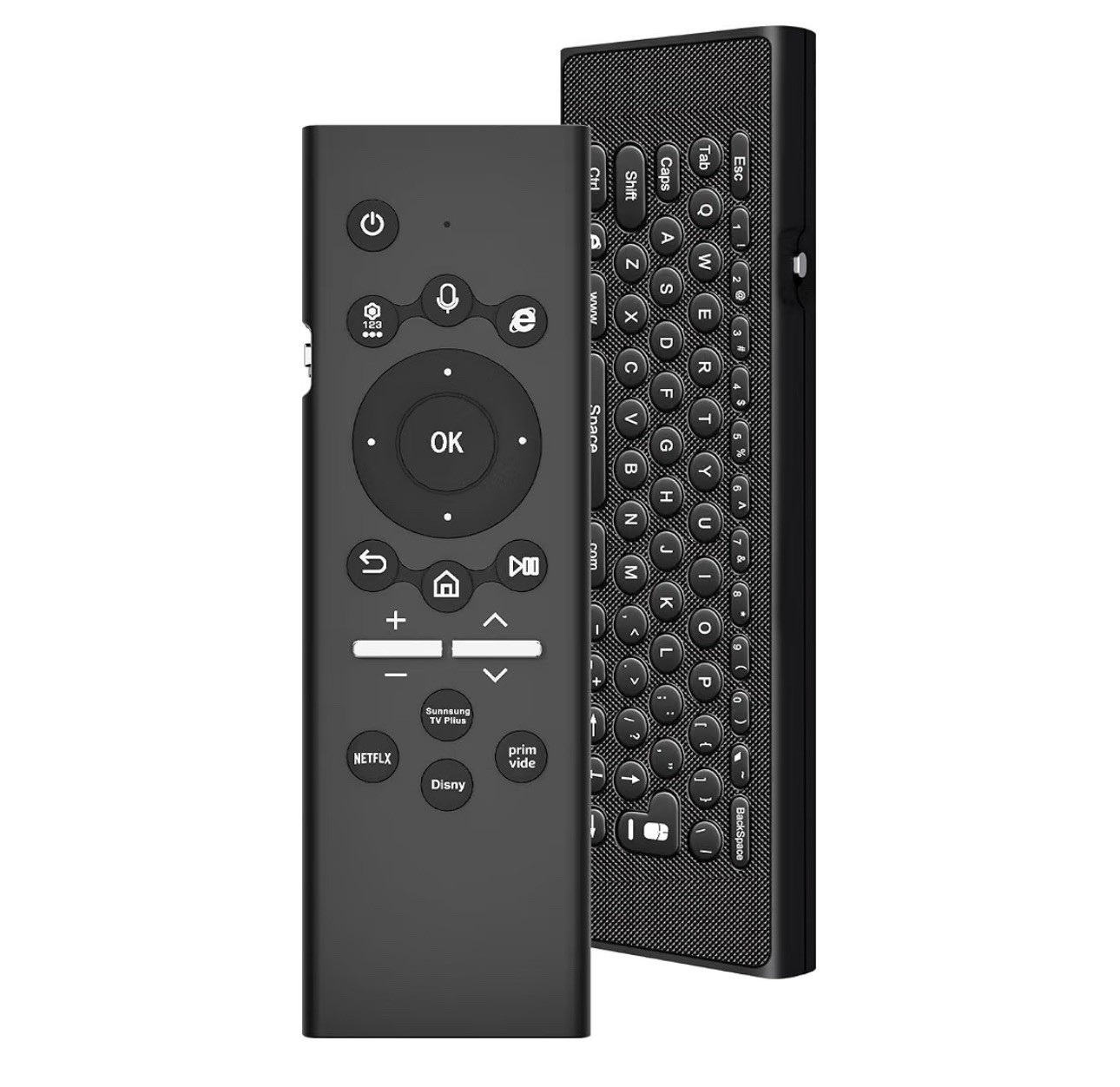 Backlit TV Keyboard Remote for Samsung Smart TVs with Voice Control, USB-C Re...