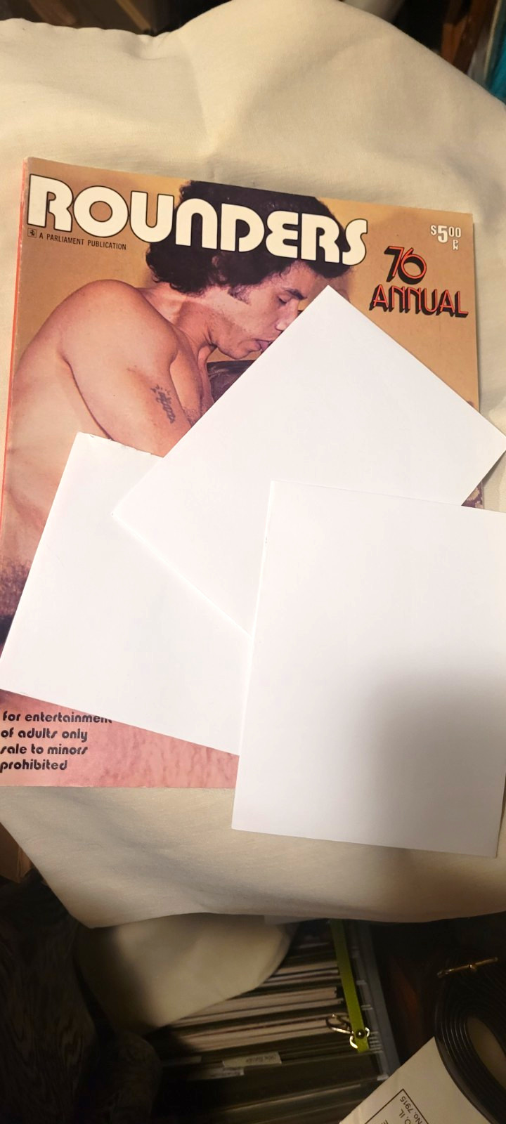 *RARE*Vtg 1979 ROUNDERS Gay Male Interest  LGBTQ Historical Nudes \