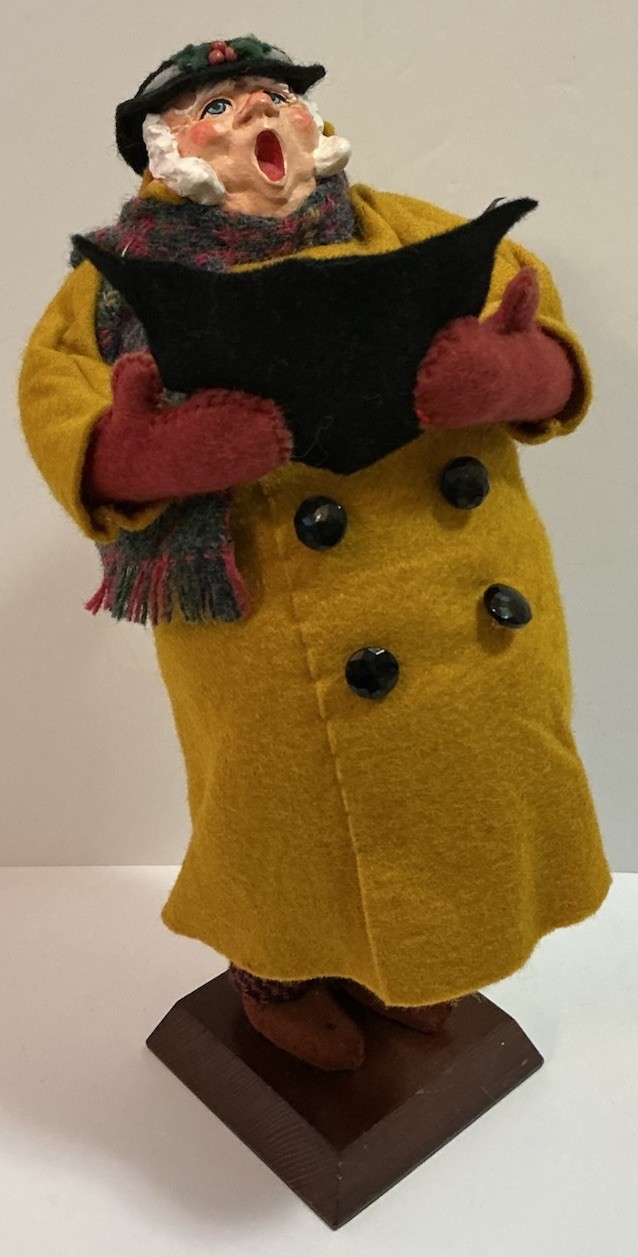 VINTAGE SIMPICH CHARACTER DOLLS CHRISTMAS CAROLERS FAT MAN CAROLER SINGING NOEL