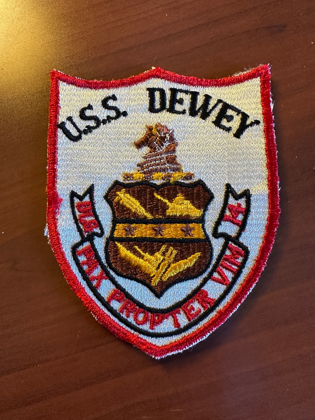 Vintage US Navy USS Dewey DLG-14 Ship Patch 2