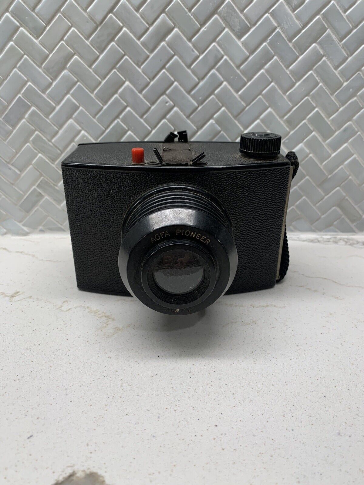 Vintage Black AGFA Ansco 1940\'s Box Camera PO 16 Pioneer - Untested See Photos