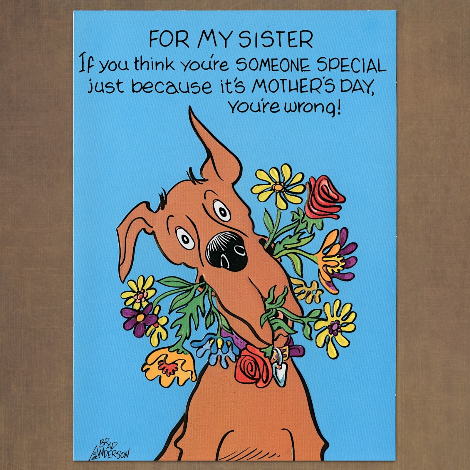 Unused Vtg MOTHER'S DAY Card FOR SISTER, Marmaduke Brad Anderson Gibson 1992 + ✉