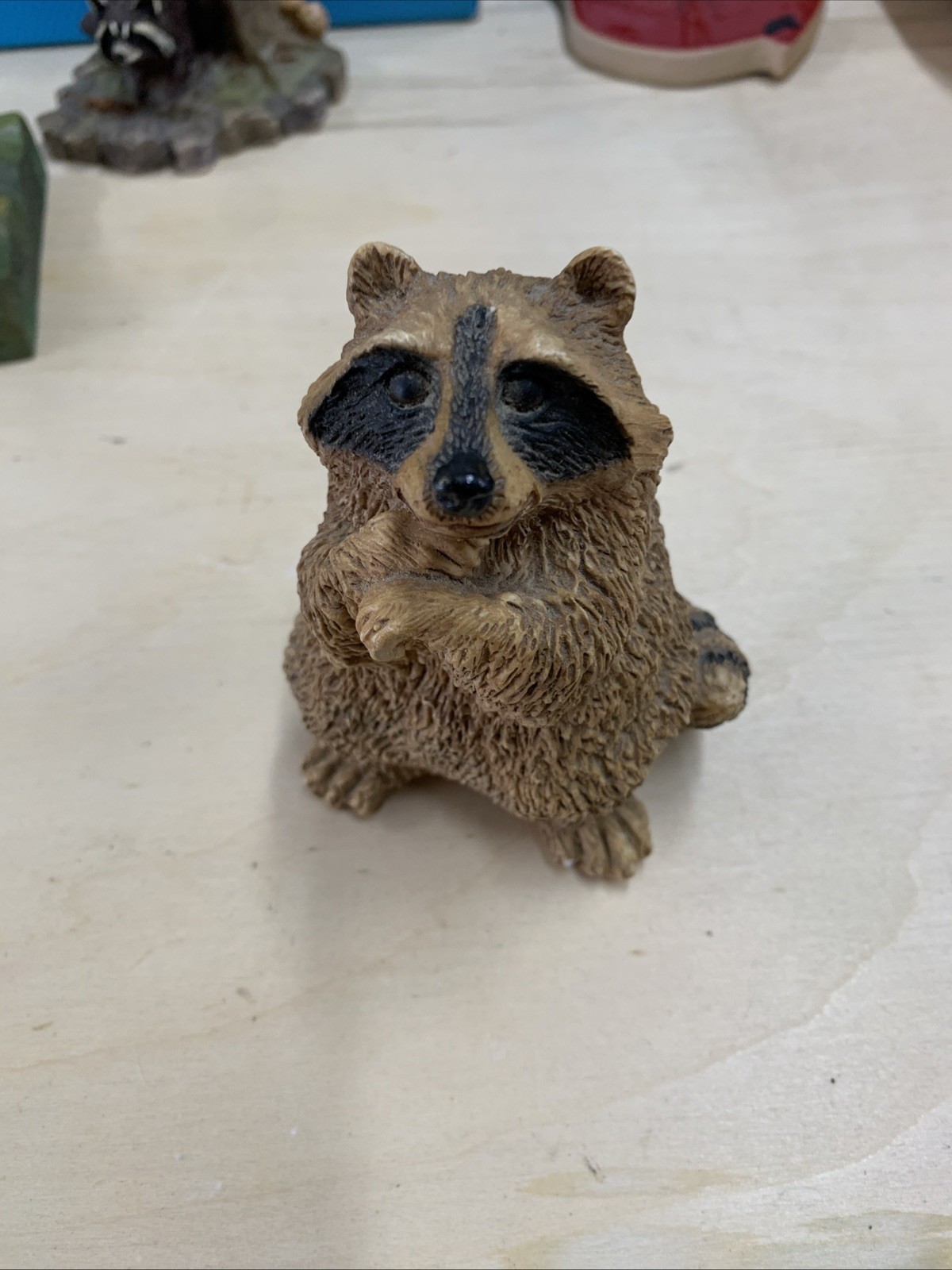 Stone Critters Raccoon - Vintage, 3 3/4\