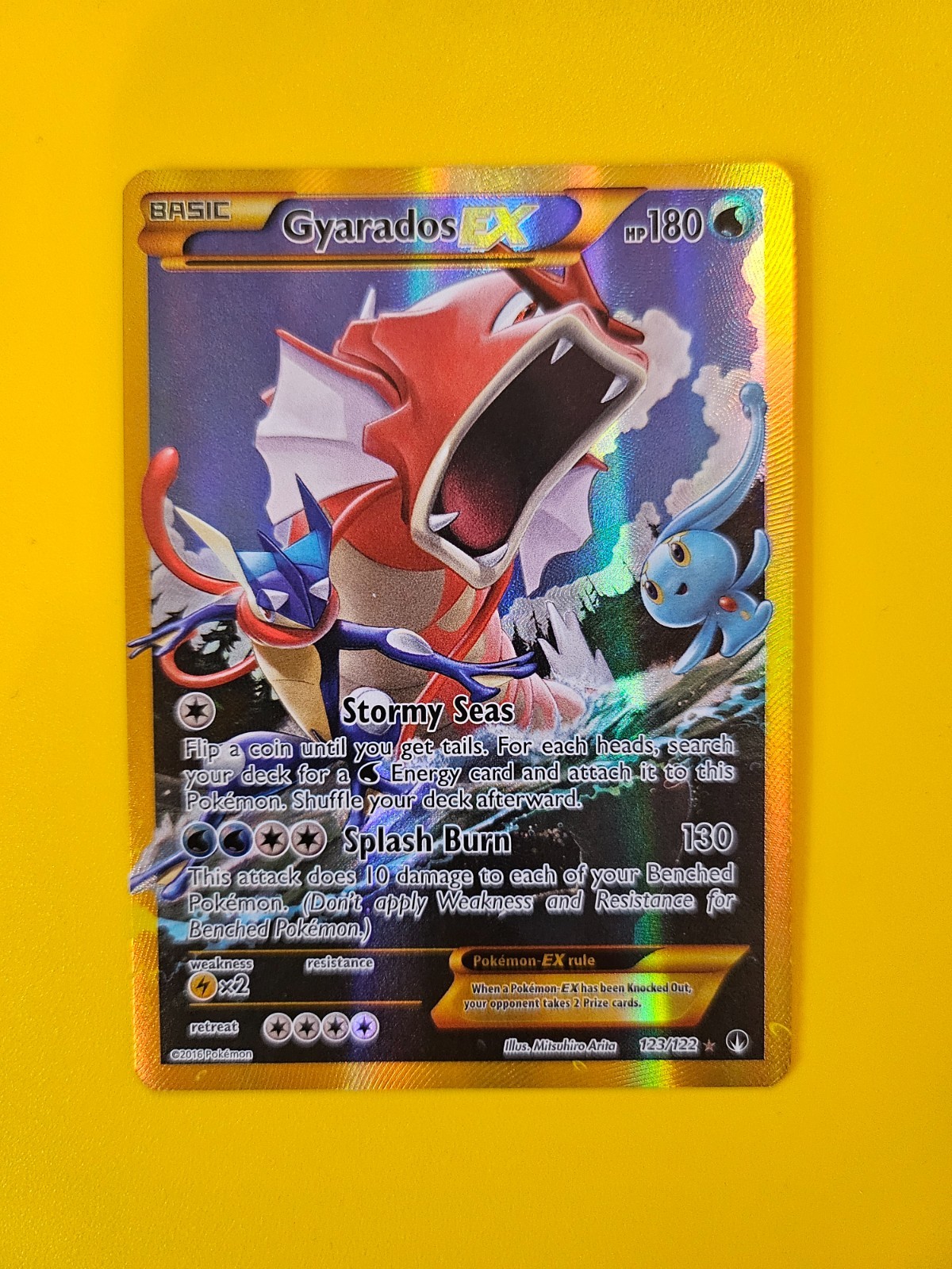 Pokemon Gyarados EX 123/122 - XY BREAKPOINT - Secret Rare - NM