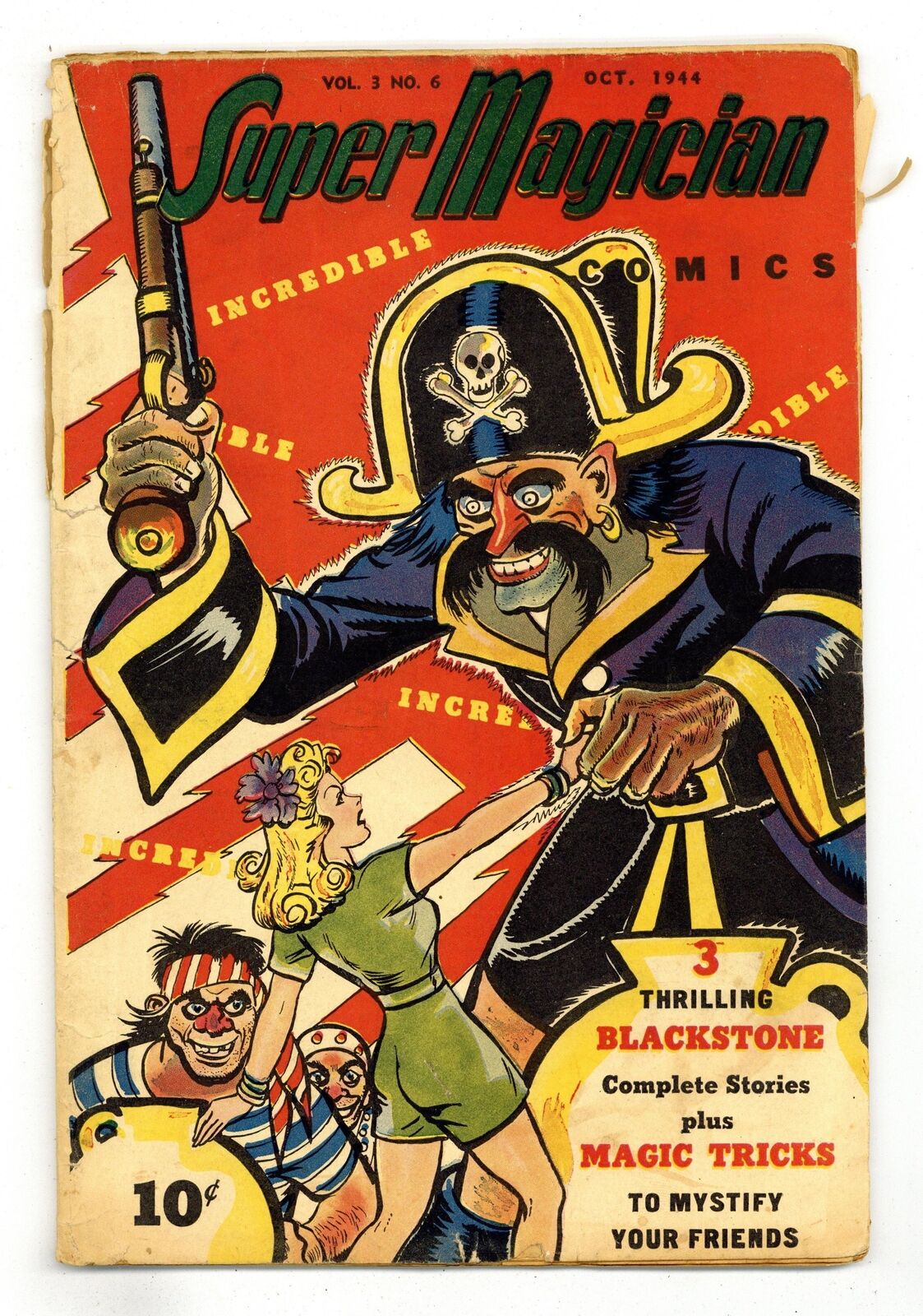 Super Magician Comics Vol. 3 #6 FR/GD 1.5 1944