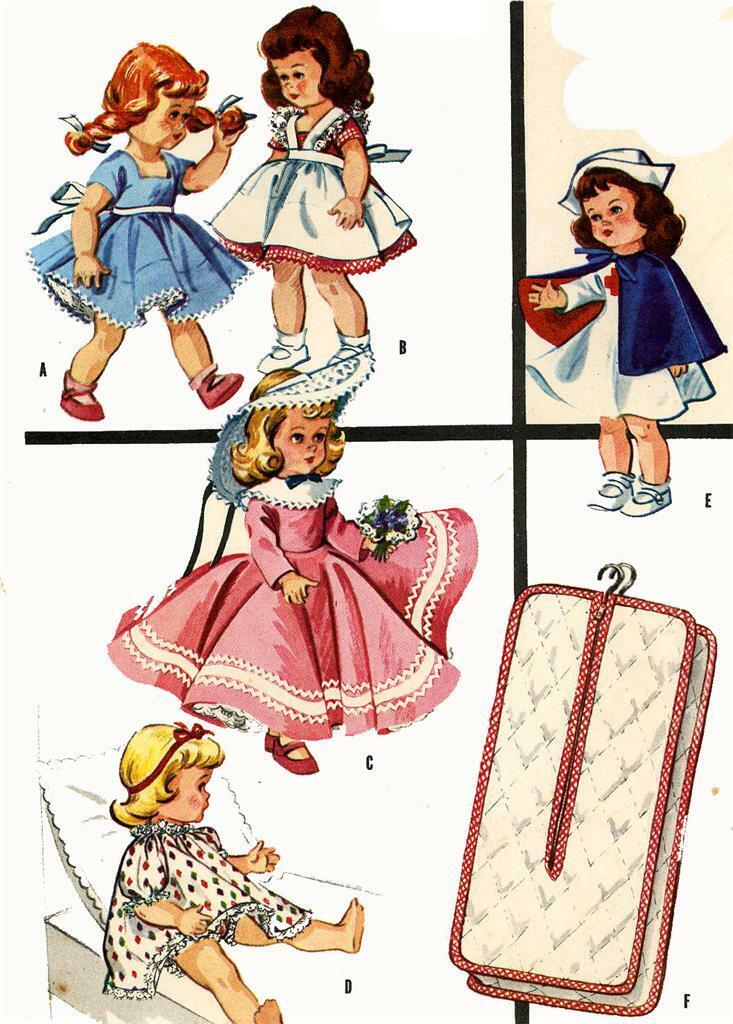 Doll Clothes PATTERN 2057 for 7\