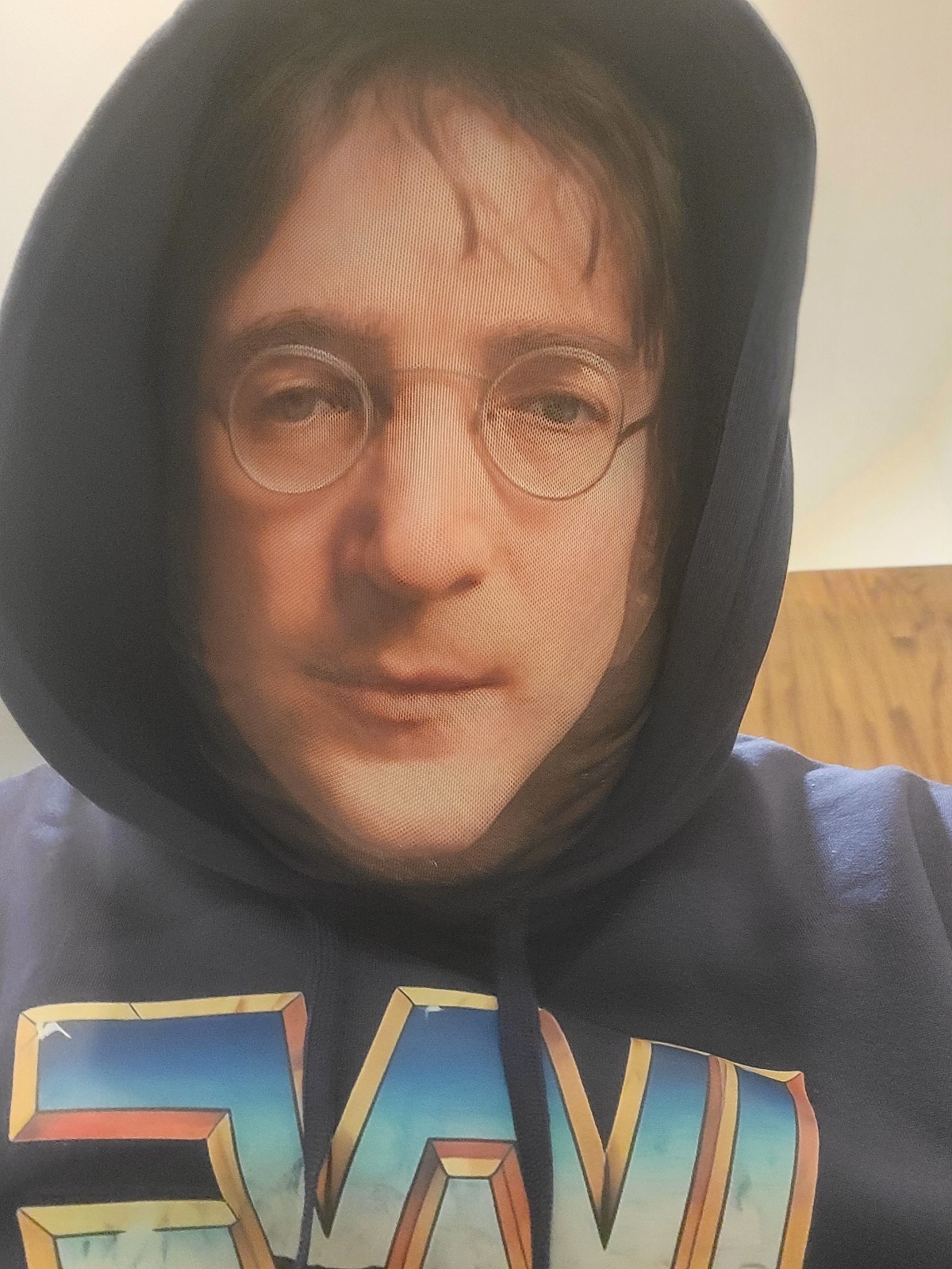 New Vintage Style John Lennon Face Mask Round Glasses The Beatles Fancy Costume