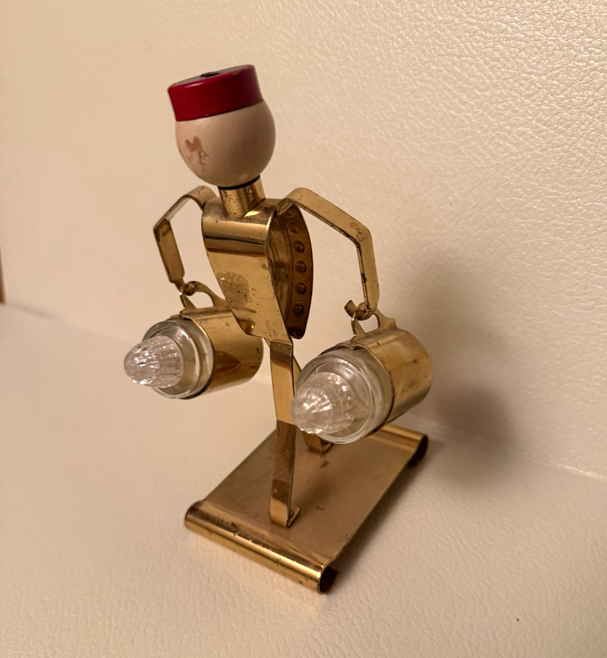 Vintage Art Deco Phillip Morris Johnny Bellhop Salt & Pepper Shakers 3 Pc Set