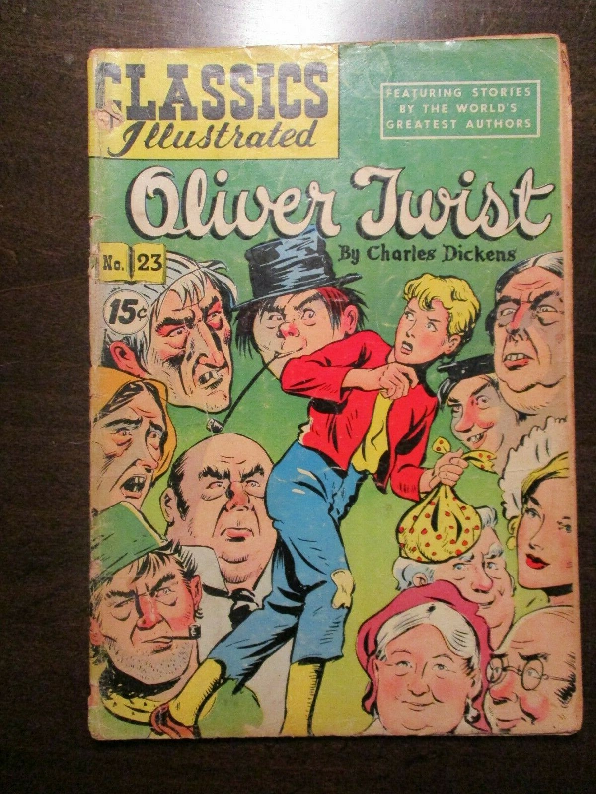 CLASSICS ILLUSTRATED #23 OLIVER TWIST BY CHARLES DICKENS HRN 1118 VG- VERY GOOD-