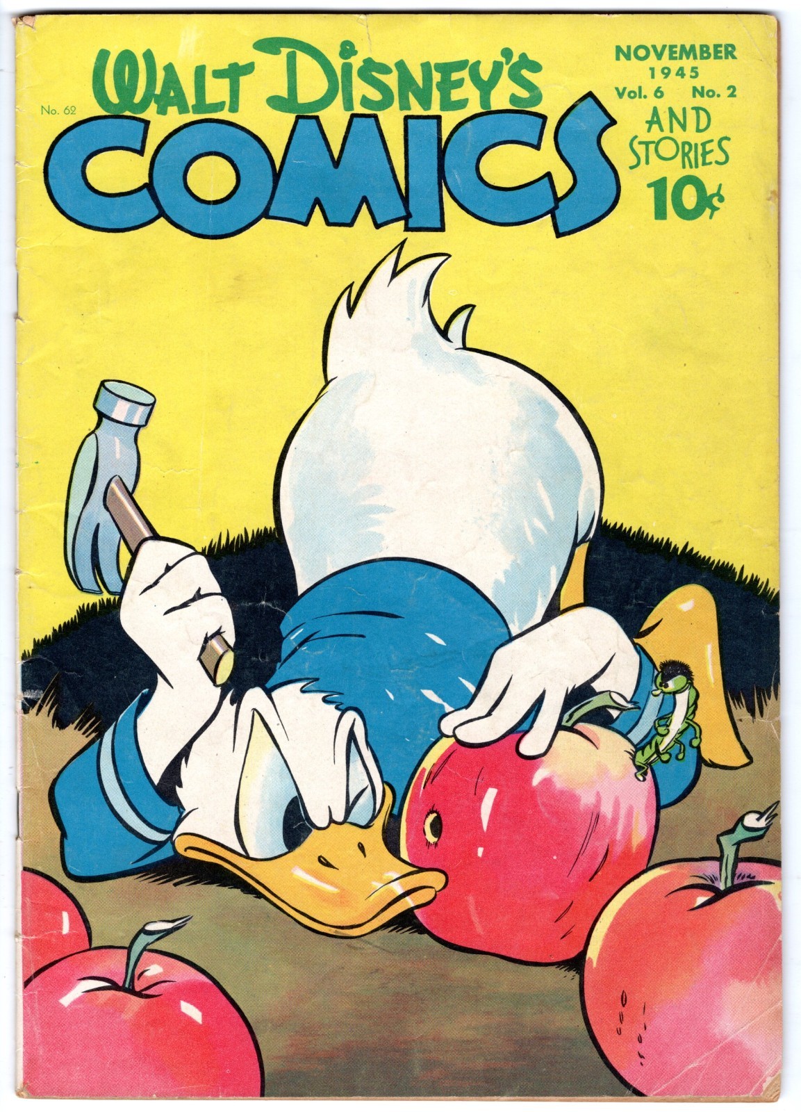 Walt Disney's COMICS & STORIES #62 Donald Duck by Carl Barks 1945 VERY GOOD+ Walt Disney's COMICS & STORIES #62 Donald Duck by Carl Barks 1945 VERY GOOD+