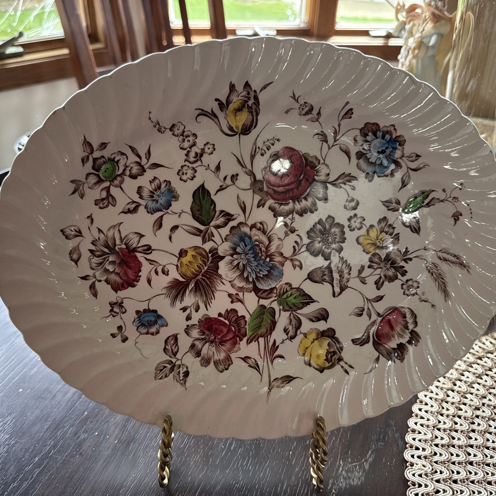 Vintage Johnson Brothers Staffordshire Bouquet Platter 14\