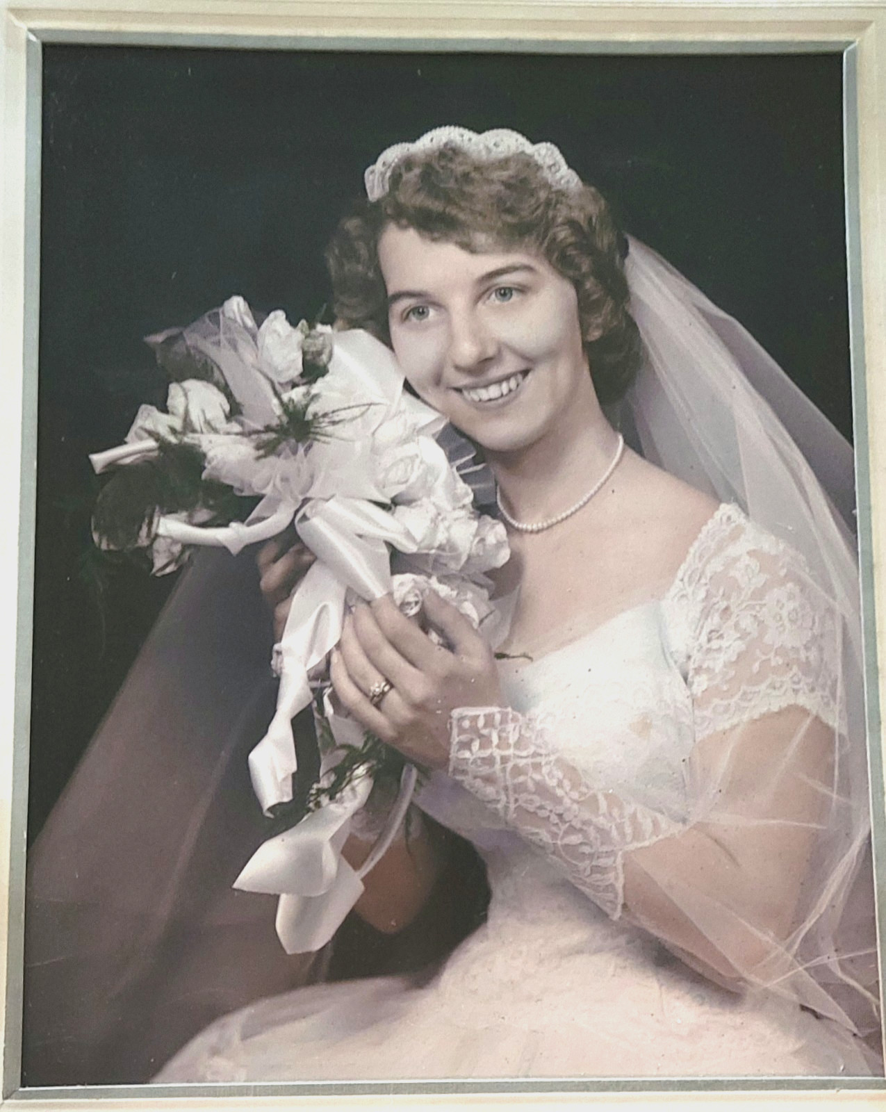 Vintage 1950's Wedding Portrait Photo  Bride Dress Groom 10 Photos