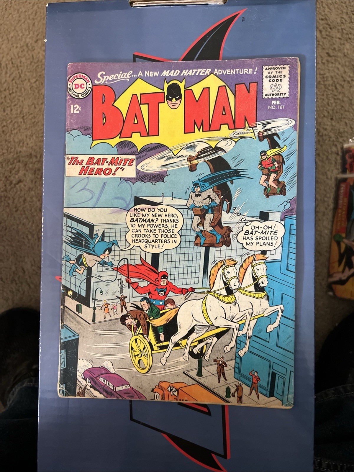 Batman #161 (Feb. 1964)  Bat-Mite Mad Hatter DC Silver Age Nice Book