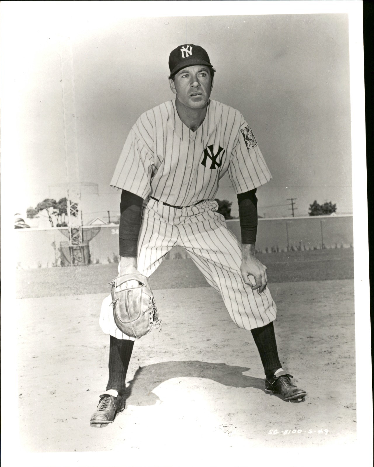 Undated Publicity  Photo Gary Cooper as Lou Gehrig in The Pride of the Yankees