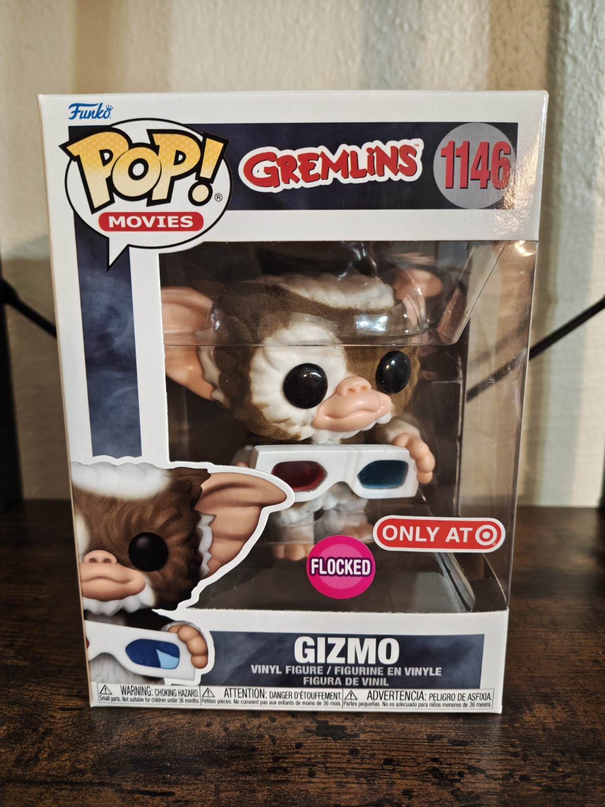 Funko Pop Gizmo #1146 Flocked Movies Gremlins Target Exclusive W/Protector