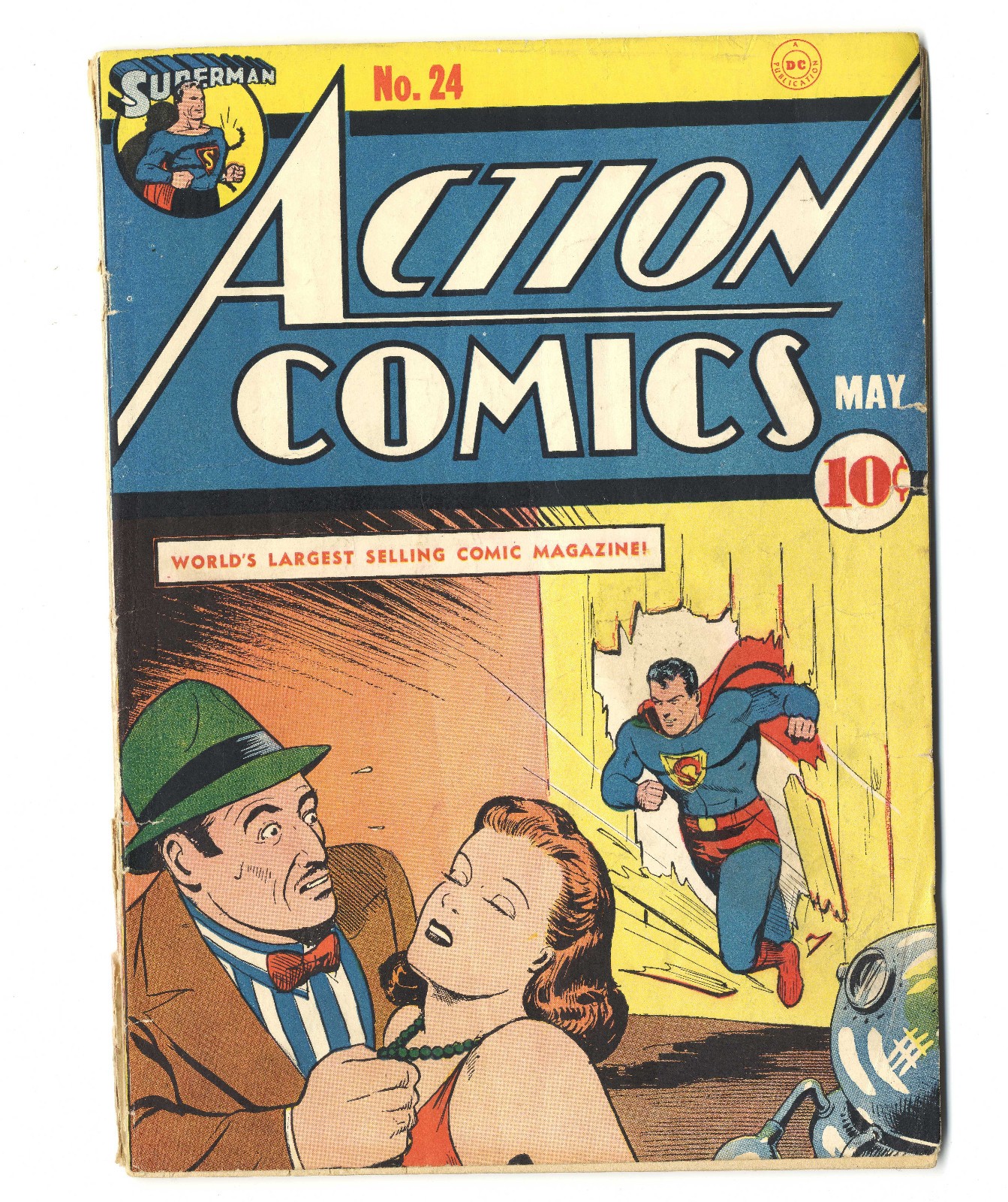 Action Comics #24 May 1940 Early Superman Cover Action Comics #24 May 1940 Early Superman Cover