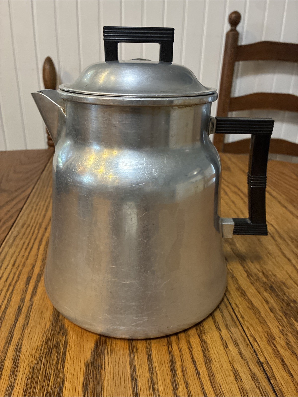 Vintage Wear-Ever Aluminum No. 3016 Coffee Pot Percolator 12 Cup Made In USA