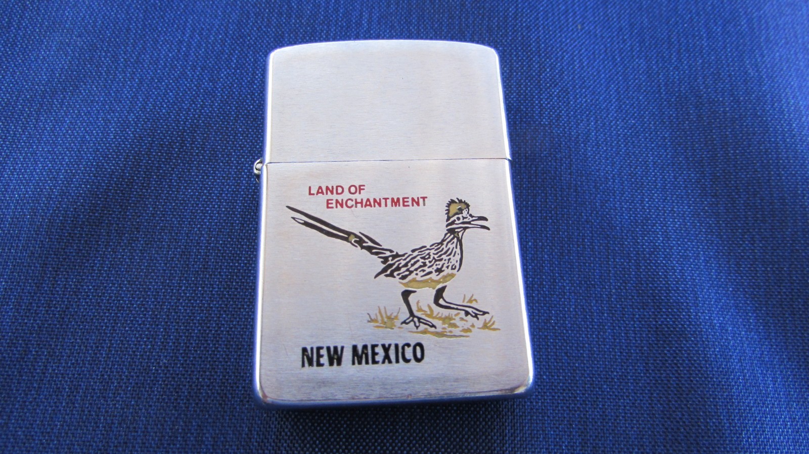 USED VINTAGE 1988 NEW MEXICO ADVERTISING ZIPPO LIGHTER WITH ROAD RUNNER USED VINTAGE 1988 NEW MEXICO ADVERTISING ZIPPO LIGHTER WITH ROAD RUNNER