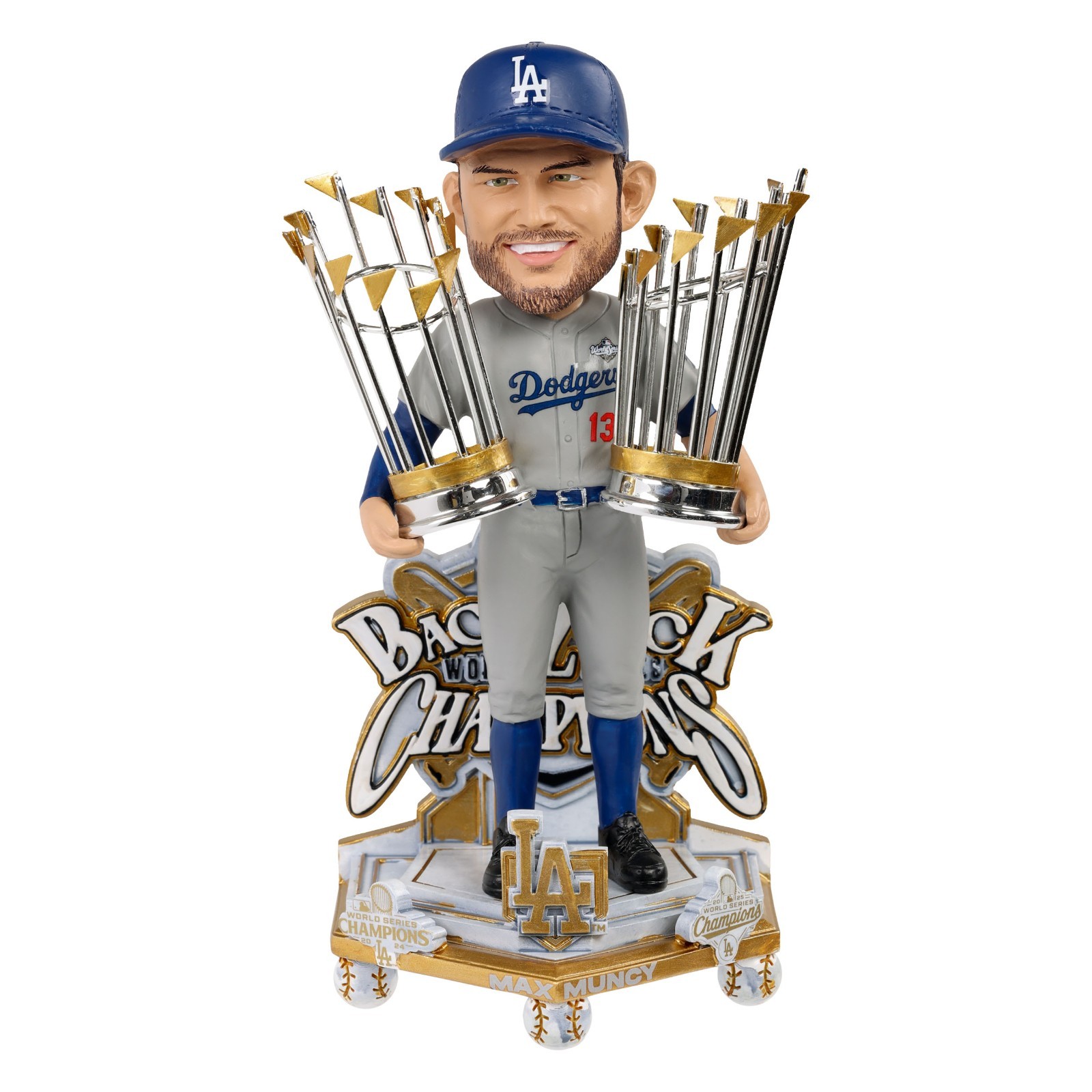 Max Muncy Los Angeles Dodgers 2025 World Series Champs Celebration Bobblehead