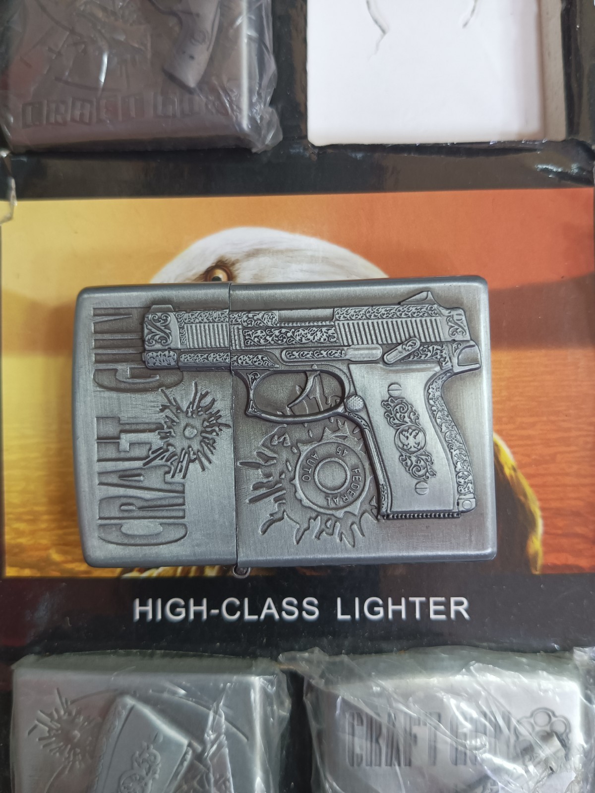 Vintage Kantai Xantai JT2 Craft Gun Windproof Petrol Lighter - New